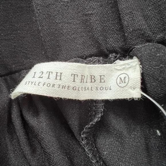 NWT 12th Tribe Black Midi Skirt Medium - Picture 9 of 13